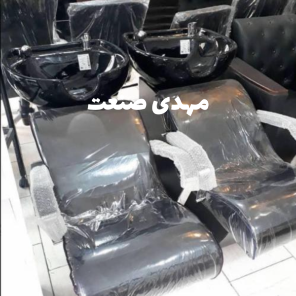 سرشور ارایشگاهی پایه فلز همراه با شیرآلات