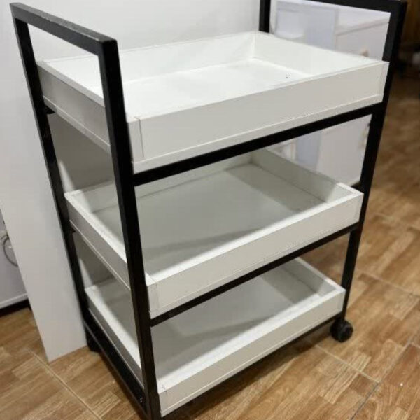 ترولی فلزی سه طبقه