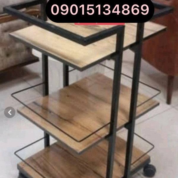 ترولی پزشکی فلزی سه طبقه